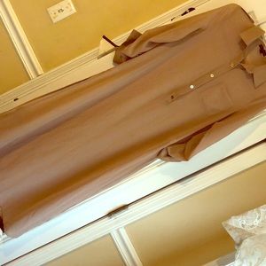 Button up slit maxi top